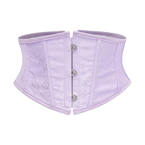 MCAOAL Corset tendance pour femme - 8 couleurs - Léger - Résistant - Tenue quotidienne - Taille Shaper, lilas, S