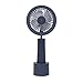 Mini Ventilator Tragbarer Tischventilator USB-Ladelüfter Sommer Cool Faltbarer Handlüfter Mini Desktop Quadratischer Lüfter Runder Lüfter 3 Gang Wind (Color : Round Black)