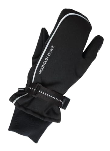 Mountain Horse Triplex - Guantes (talla XL), color negro