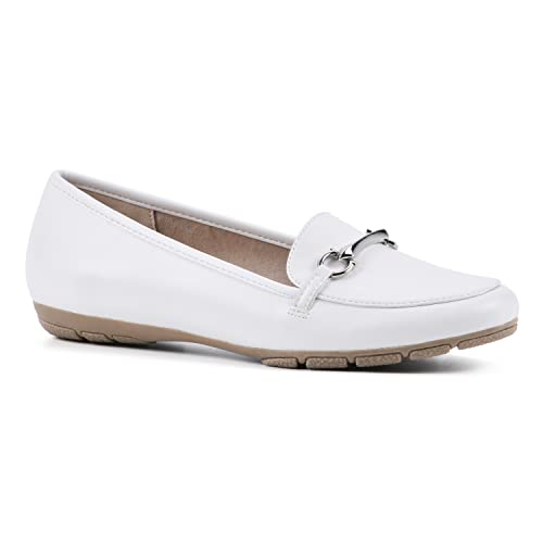 Image of CLIFFS BY WHITE MOUNTAIN Women's Glowing Cushioned Loafer Flat