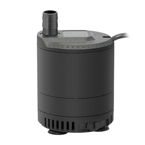 Teichpumpe Für Außen, 20w 1500l/H Ultra Leise Springbrunnenpumpe mit Einstellbarer Fördermenge, Aquarium Pumpe Mini Wasserpumpe für Gartenteich Aquarium Wasserfall Hydrokultur Fontäne und Wasserspiel