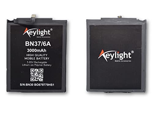 Aeylight BN37 for Redmi 6A | Genuine Mobile Battery | 3000 mAh | 3.85 V | Smartphone Original Battery