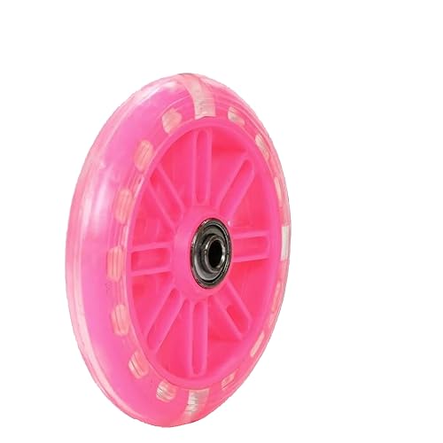 YehVeh 4 Pack Bicycle Training Wheels Replacement Flash & Mute Bike Stabiliser Wheel Mount Parts for Kids Cycling Support Repair Rear Assist System Boys Girls Single Speed Bikes (M8 Hole)