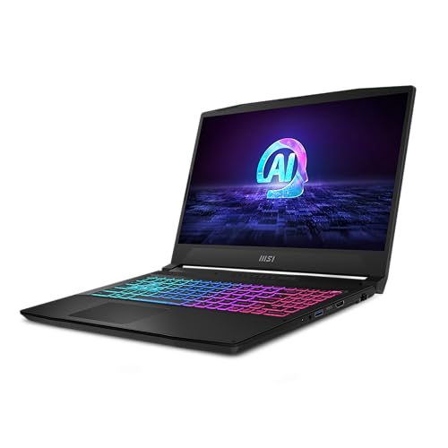 MSI Katana A15 AI B8VF-610XES - Ordenador portátil 15.6' (Ryzen 7 8845HS, RAM 16Gb, 1TB SSD, Free Dos), Negro, Teclado QWERTY español