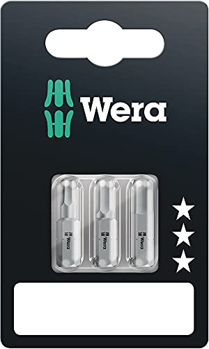 Wera 840/1 Z Set SB SiS Sechskant-Bit 4 mm, 5 mm, 6mm Werkzeugstahl legiert, zähhart D 6.3 3St.