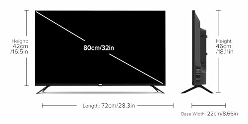 Image of VW 80 cm (32 inches) Linux Frameless Series HD Ready Smart LED TV VW32C3
