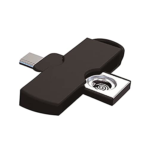 LiadFngKA U Disk Type Cigarette Lighter, Mini Mobile Phone Interface Battery-Free Rechargeable Lighter Connected to Mobile Telephone, Windproof Men's Cigarette Lighter,Plug and Play (Micro-usb, Black)