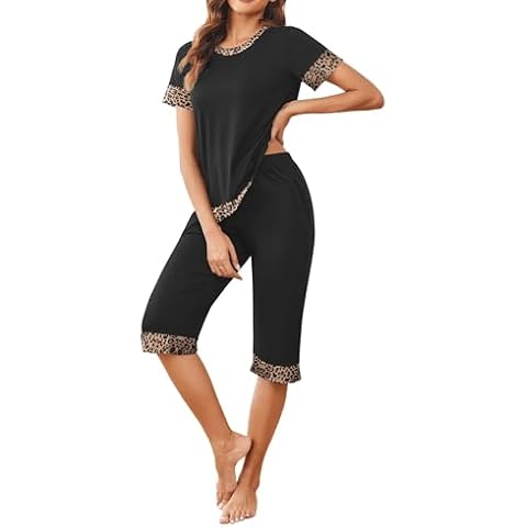 Ekouaer Women's Short Sleeve Pajama Set Cover