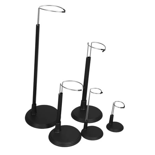 ZUNOXAZ 5 Piezas Soportes para Figuras de Acción Ajustables Base Estable y Diseño Minimalista para Exhibición de Muñecas y Colecciones