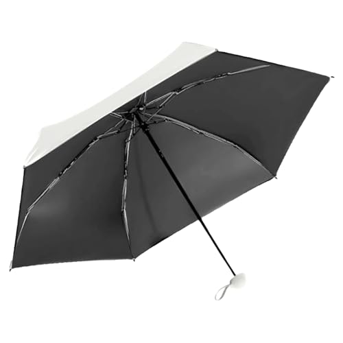 Generisch Paraguas de viaje – Paraguas compacto – Paraguas plegable de viaje con 6 costillas reforzadas, portátil protección UV Compacto Umbrellae para acampar al aire libre deportes lluvia