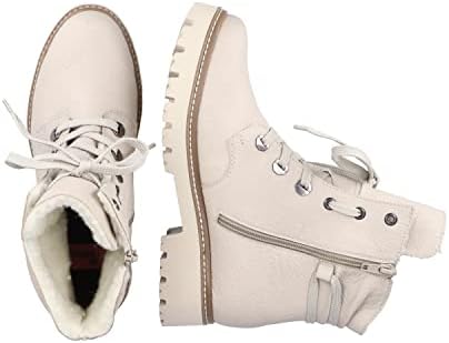 Rieker Women's Snow Fashion Boot, Beige, 8 | Image 6