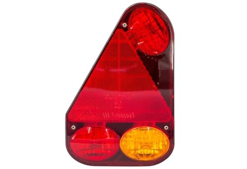 UNITRAILER - Feu arrière gauche Aspöck Earpoint III – 5 broches – ampoule 12V – Feu antibrouillard intégré – Pour remorque ou caravane