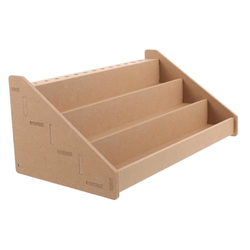 DOITOOL estante de pintura pintores soporte de almacenamiento de pintura organizador de pintura estante de tinta soporte para el tubo de pintura almacenamiento de tubos de pintura Madera
