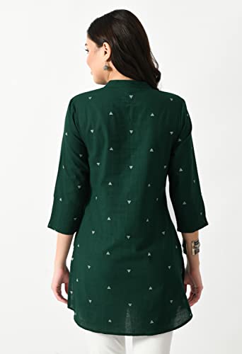 Image of Meesan Women's Casual Ethnic 3 /4 Sleeve Printed Tunic