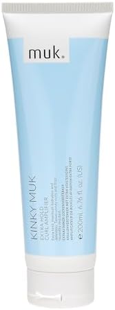 MUK. Kinky Extra Hold Curl Amplifier - Firm Hold Cream for Curly Hair. Frizz Reducing Curl Cream with Moisturising Properties. Humidity Resistant Styling for Medium to Coarse Hair, 200ml
