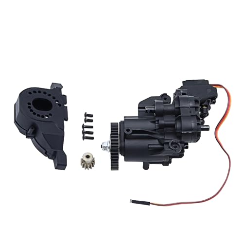 FACCNOY Dual Speed Gearbox with Servo and Transmission Internal Gears for 1/10 RC Crawler TRX4 TRX6...