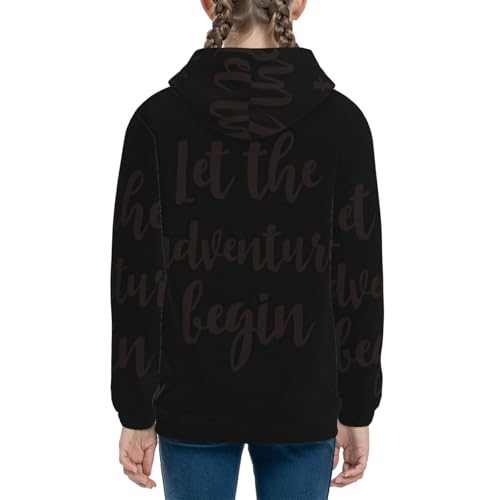 Let The Adventure Begin Kids Pullover Hoodies Boys Sweatshirts Girls Athletic Clothes with Pocket4