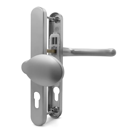 Poignée de porte UPVC argent pour rénover l'accès de votre maison