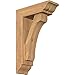 Ekena Millwork BKT0604X16X24LEC01SWR Legacy Traditional Smooth Bracket w/Offset Brace, Western Red Cedar