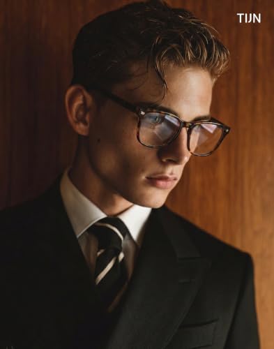 Image of TIJN Blue Light Blocking Glasses for Women Men Square Frame Nerd Eyeglasses Anti Blue Ray Computer Screen Glasses