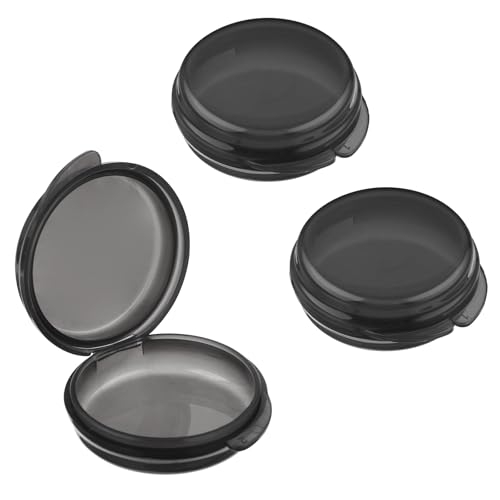 ElevateTech Pillendose 3er-Packung für den täglichen Gebrauch - Mini Reise-Pillenbehälter Medikamenten-Aufbewahrungsbox (Black)