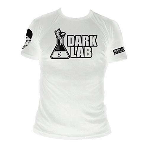 Camiseta estampada dryfit Dark lab (Preto, M)