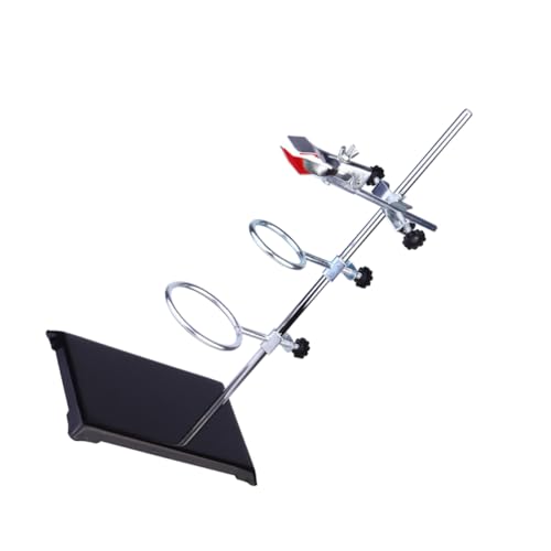 Alipis 40cm Lab Iron Clamp Stand Ring Stand Laboratory Metalware Stainless Steel Heavy Duty