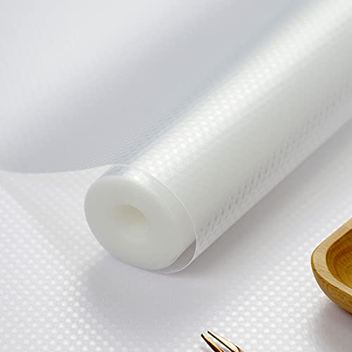 Freshtour Schubladenmatte Antirutschmatte Schubladen Schrankpapier Zuschneidbar 45x500CM EVA Wasserfest Nicht Klebende für Schrank Regale Küche Schubladeneinsatz Kühlschrank Küchenschränke Transparent Cover