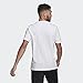 adidas Men's Tall Size Essentials Single Jersey 3-Stripes T-Shirt, White/Black