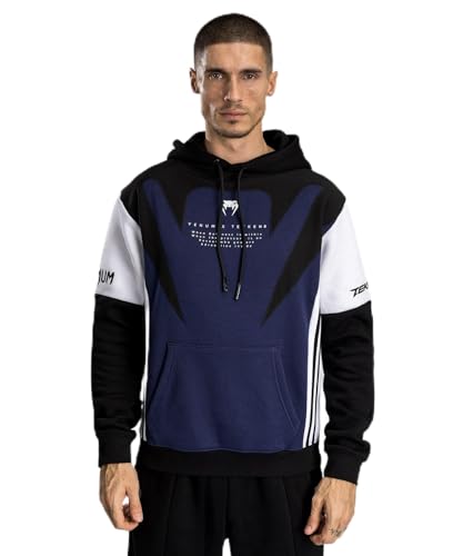 Venum Moletom masculino com capuz, Azul/Preto/Branco, P