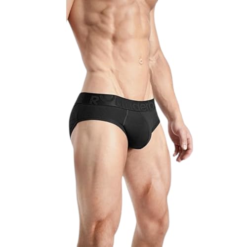Rounderbum Men’s Padded Underwear Briefs with Removable Butt Enhancing Pads – Butt Lifting Invisible Brief, 3 Colors