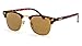 Produktbild Filtral Runde Sonnenbrille/Retro Sonnenbrille im Browline-Style mit gold verspiegelten Gläsern für Damen und Herren F3025508