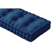 MSNCS Coussin De Banc De Meubles D'extérieur Interieur,Coussin De Siège De Fenêtre 100x50 110x50cm 120x50,Antidérapant, Coussins De De Jardin, Pour Baie Vitrée /Canapé/Terrasse(Orange,110x50cmx8cm - 8