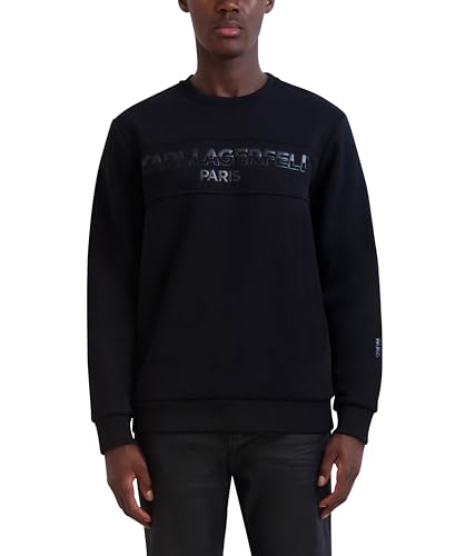 KARL LAGERFELD Men's Long Sleeve Pullover Relaxed Fit Sweatshirt
