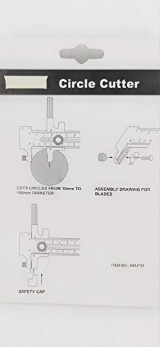 Image of Worison 10-150 mm Circle Cutter Circle Rotary Tool Trimmer Round cutter for Cutting Paper Art and Craft