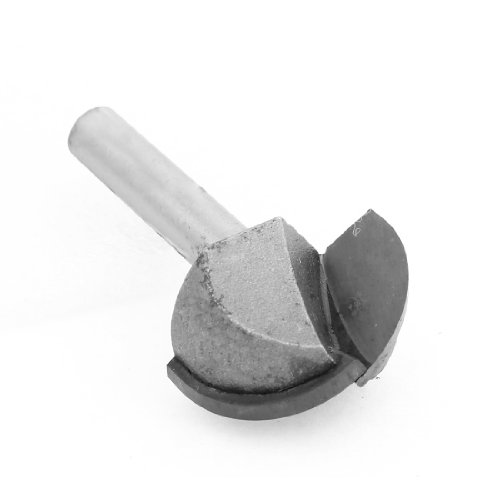 Aexit Silver Tone Special tool Steel Round pipes tubes Core Box Router Bit 1/4