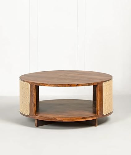 SMAART CRAAFTS Cane Solid Wood Coffee Table 25 kg - Image 5