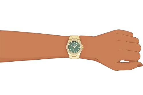 Jessica Simpson Womens Watches with Crystal Diamonds, 36mm Face, Analog Quartz Dress Wrist Watch for Women - Unique Gifts for Her (Gold) - Image 3