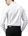 H2H Men's Button Down Shirts Cotton Long Sleeve Slim Fit White US S/Asia M (JASK14)