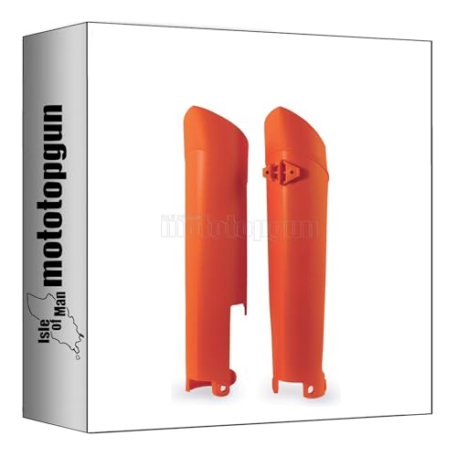 Couvercle fourche orange hautement résistant contre les projections pour KTM SX-F 350