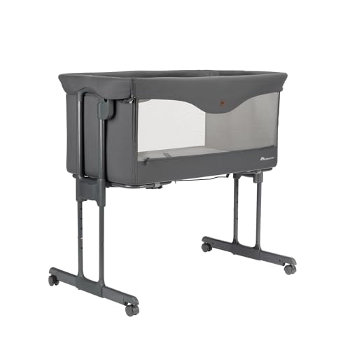 Bebeconfort Amara, Lit cododo bébé, 0-6 Mois, 0-9 kg, Berceau cododo, Lit cododo et Berceau 2-en-1, Pliage Compact en 3 Secondes, Facile à Transporter, Sac de Voyage Pratique, Tinted Graphite