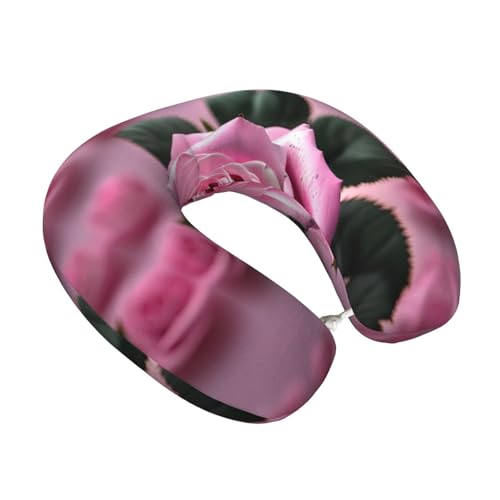 Almohada de viaje con espuma viscoelástica y funda suave miniatura 2