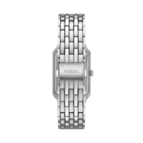 Image of Fossil Womens Raquel Silver Quartz Stainless Steel White Dial Analog Watch ES5400