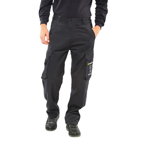 PDL – Pegdev - Premium FIRE Retardant Anti-Static ARC Welding Flash Navy Work Trousers PPE (48")