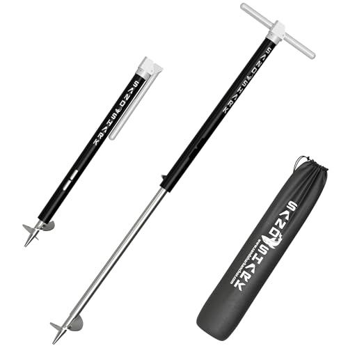 Ultimate Large Boat Sand Anchor by SandShark. Adjustable, Folds Up for Compact Storage. Screw Auger Design Holds & Protects Boats and Pontoons. Secures in Shallow Water, Beach, Sandbar w/Case