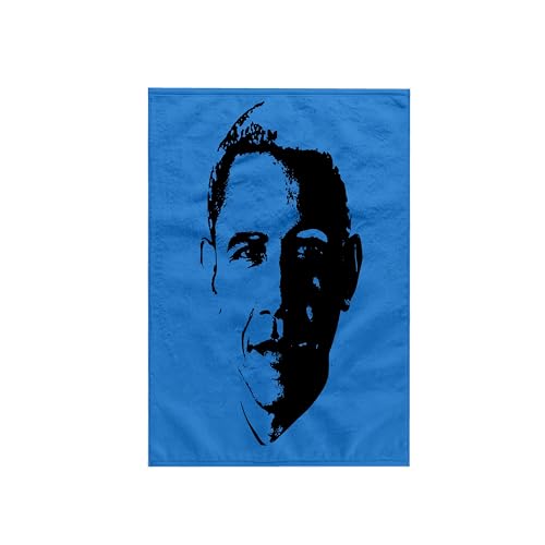 3dRose USA President Barack Obama. Blue Background. 15x22 Hand Towel