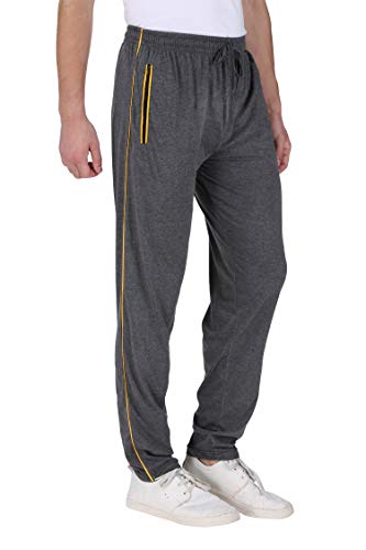 Image of Neo Garments Men's Cotton Solid Regular Fit Trackpants /Jogger /Trouser with Side Pockets