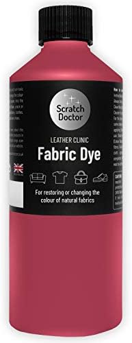 Scratch Doctor Liquid Fabric Dye Easy to Use Textile Paint for Sofas, Furniture, Clothing, Canvas, Shoes, Denim and More 23 Colours Available (Black, 500ml)