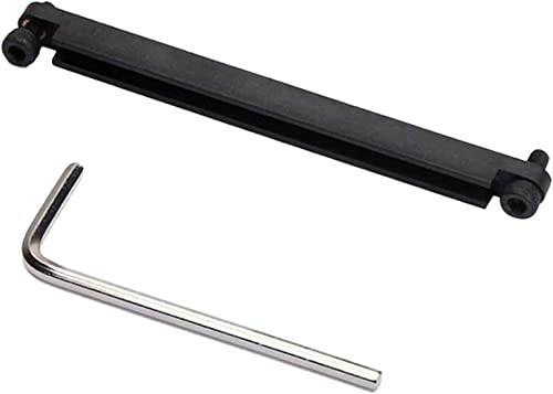 Generic Metal Adjustable Bridge Saddle Tools for Acoustic Folk Guitar Accessories Parts, Perfect Decoration for Your Instrument Guitar (black)