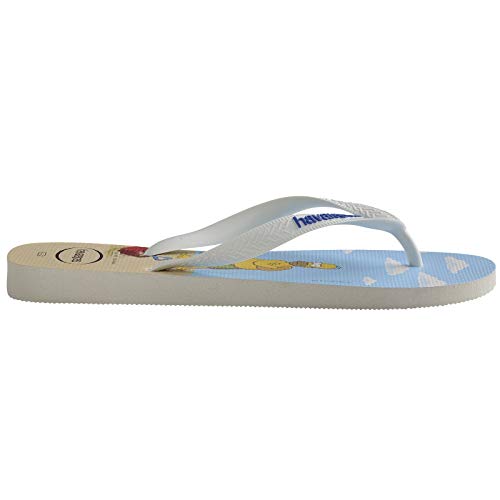 Chinelo Havaianas Simpsons Adulto Unissex, Branco, 41/42